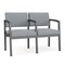 Lesro Lenox 2 Seat Tandem Seating W/ Arm, 43.5 in W 24.5 in L 32 in H LS2103 - alternate 1